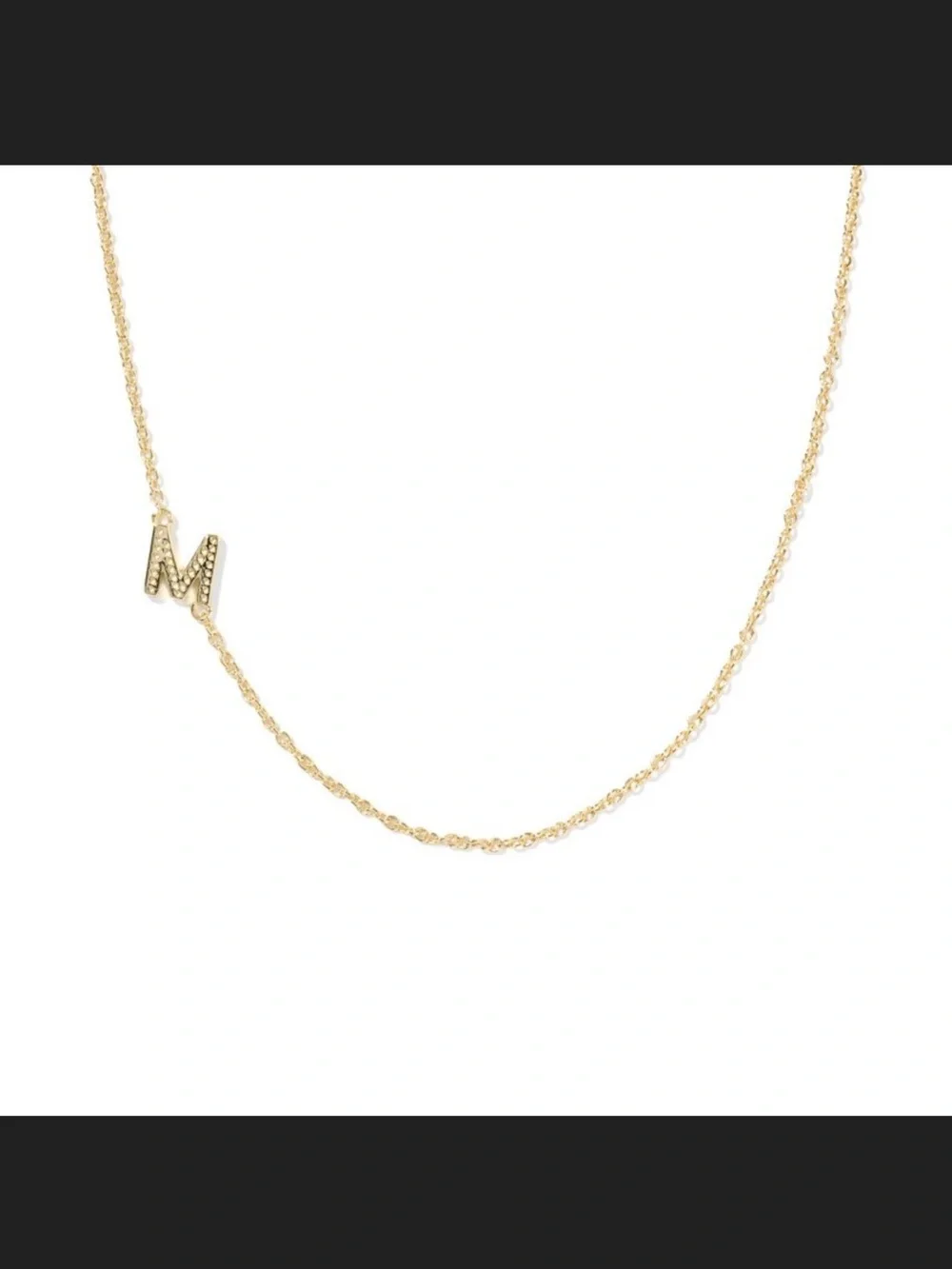 Kendra Scott M initial necklace
